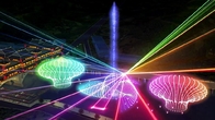 Selbst entworfene Laserlicht-Show im Freien mit Musik-Tanzen-Wasser-Brunnen fournisseur
