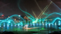 Bunte RGB Laserlicht-Show im Freien mit Laser-Wasser-Schirm-Projektor fournisseur